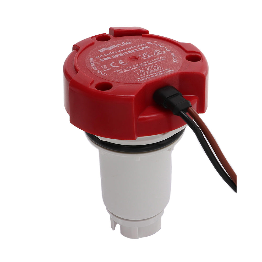 Rule 500 GPH Livewell Pump Replacement Motor Cartridge 65DR — Quality Boat Parts