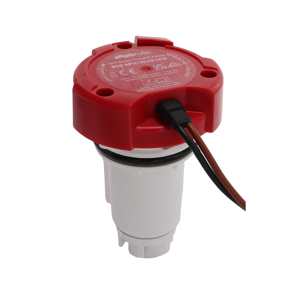 Rule 800 GPH Livewell Pump Replacement Motor Cartridge 66DR — Quality Boat Parts