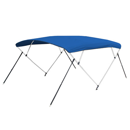 Carver 4 Bow 5487U Bimini Top with Boot - Pacific Blue Acrylic A5487UB-04 — Quality Boat Parts