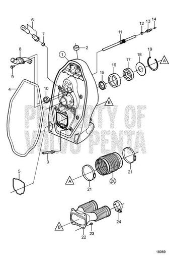Volvo Penta Bellows - Volvo Penta (21277185) — Quality Boat Parts