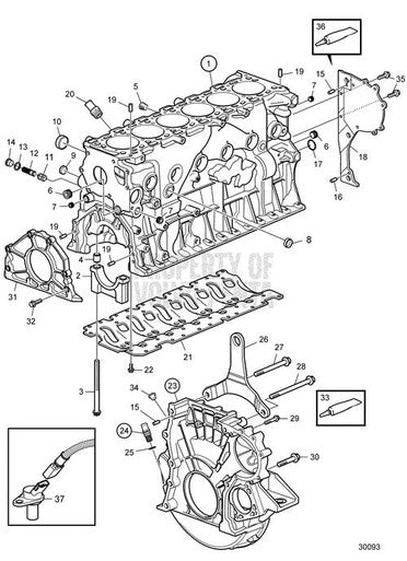Volvo Penta Flange Screw(V2) - Volvo Penta (21384457) — Quality Boat Parts