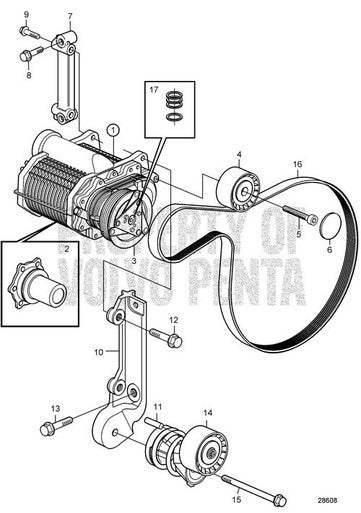 Volvo Penta Belt - Volvo Penta (21405493) — Quality Boat Parts