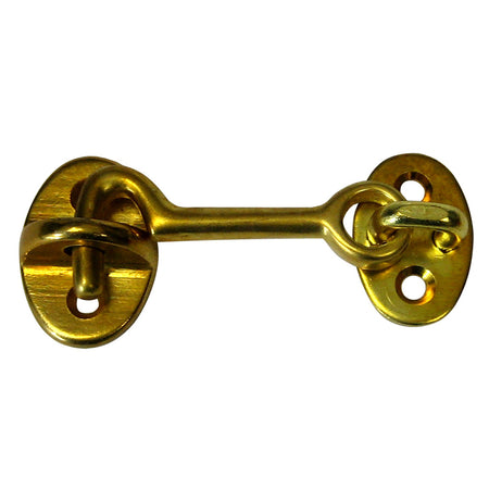 Whitecap Cabin Door Hook - Polished Brass - 2" S-1401BC — Quality Boat Parts
