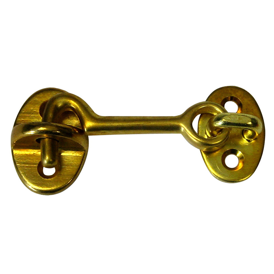 Whitecap Cabin Door Hook - Polished Brass - 2" S-1401BC — Quality Boat Parts
