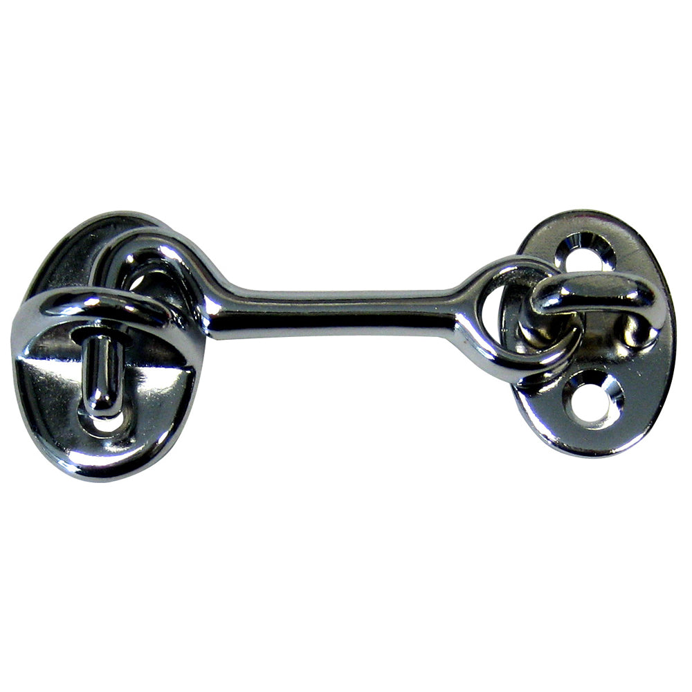 Whitecap Cabin Door Hook - CP/Brass - 2" S-1401C — Quality Boat Parts