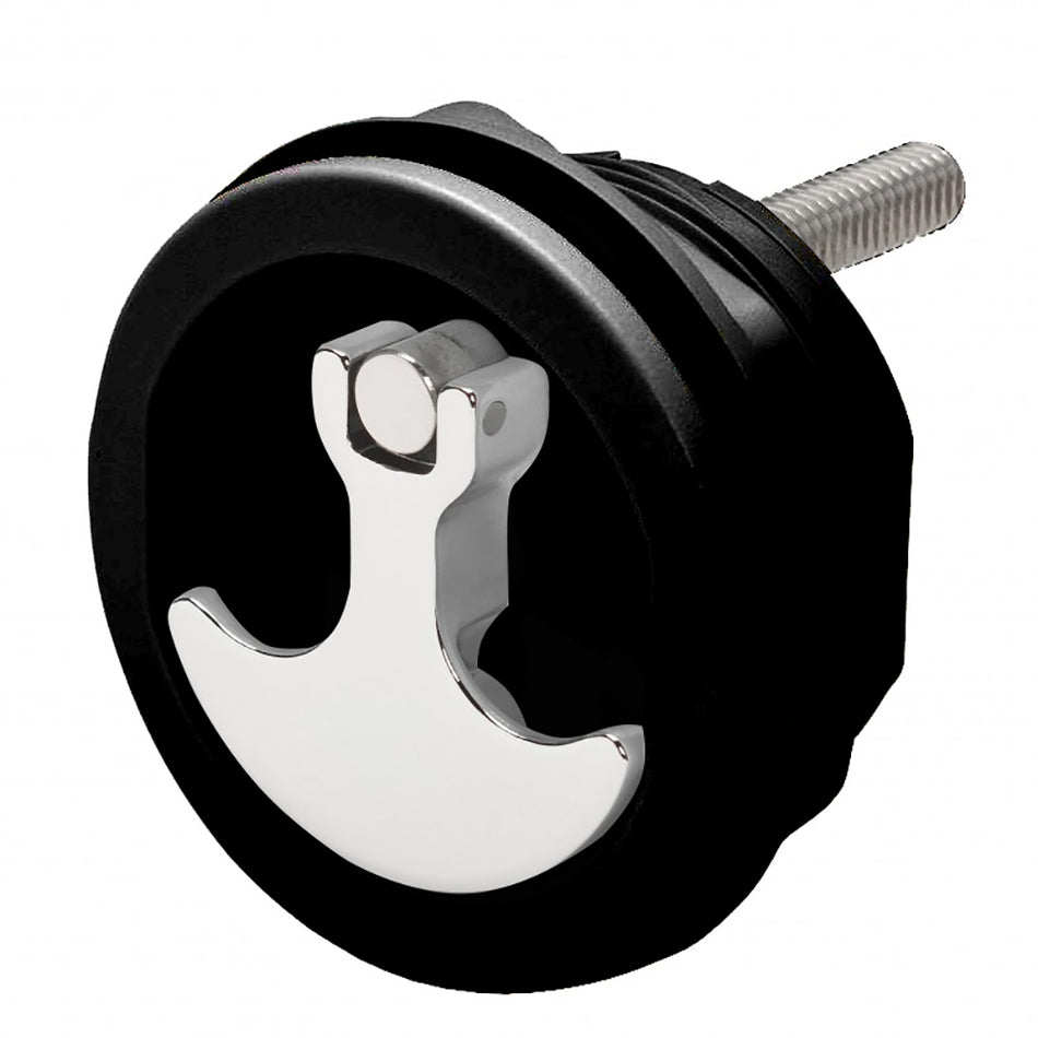 Whitecap Compression Handle CP Zamac/Black Nylon No Lock Fresh Water Use Only S-1417BC — Quality Boat Parts