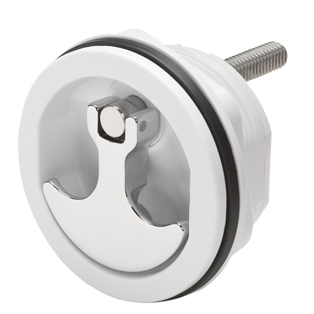 Whitecap Compression Handle CP Zamac/White Nylon No Lock Fresh Water Use Only S-1417WC — Quality Boat Parts