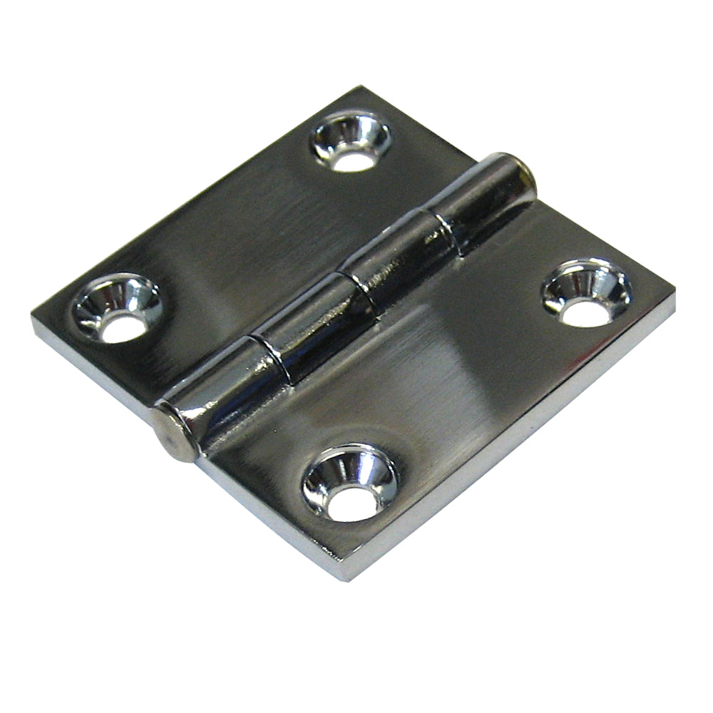 Whitecap Butt Hinge - CP/Zamac - 2" x 2" S-1497 — Quality Boat Parts