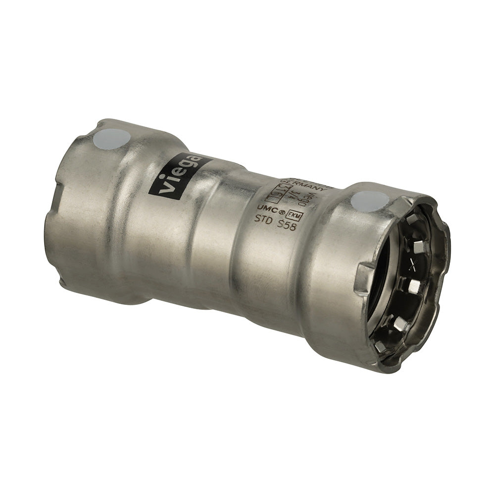 Viega MegaPress 316 FKM 1-1/4" Coupling w/Stop 91115 — Quality Boat Parts