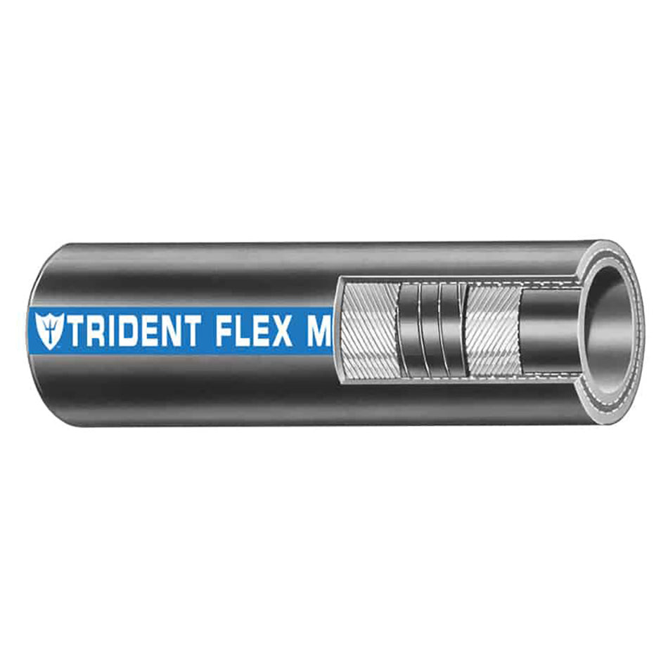 Trident Marine 3/4" Flex Marine Wet Exhaust & Water Hose - Black - Sold by the Foot 100-0346-FT — Quality Boat Parts