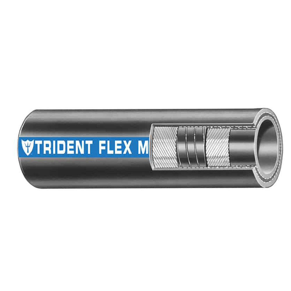 Trident Marine 1" Flex Marine Wet Exhaust & Water Hose - Black - Sold by the Foot 100-1006-FT — Quality Boat Parts