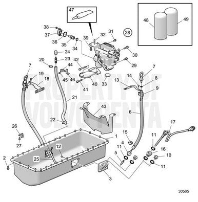 Volvo Penta Oil Dipstick - Volvo Penta (21650012) — Quality Boat Parts