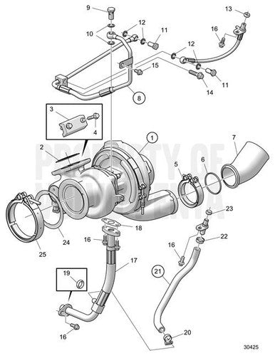 Volvo Penta V-Band Clamp (V2) - Volvo Penta (21472836) — Quality Boat Parts