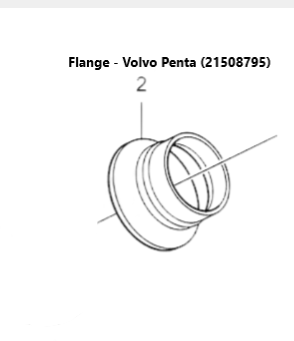 Volvo Penta Flange - Volvo Penta (21508795) — Quality Boat Parts