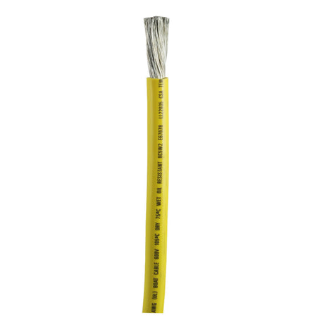 Ancor Yellow 1/0 AWG Battery Cable - Sold By The Foot 1169-FT — Quality Boat Parts