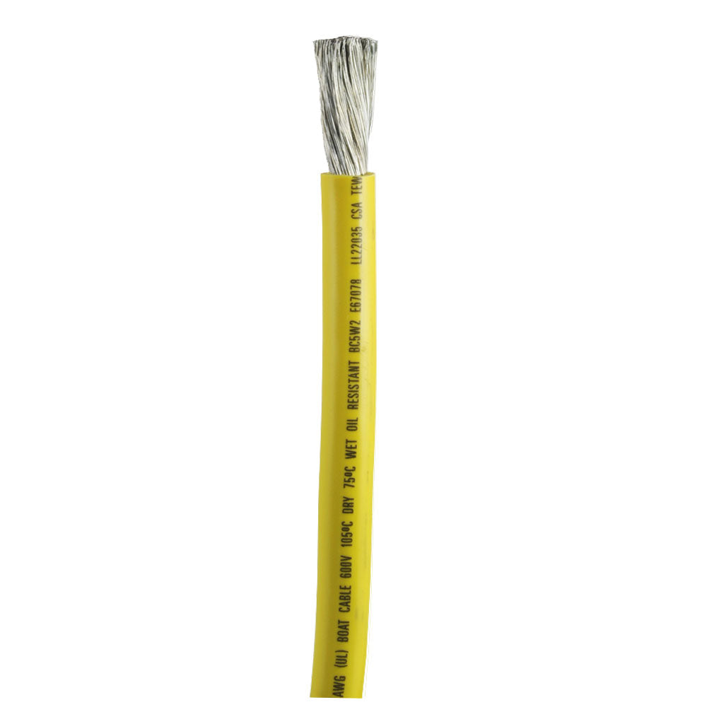 Ancor Yellow 2/0 AWG Battery Cable - Sold By The Foot 1179-FT — Quality Boat Parts