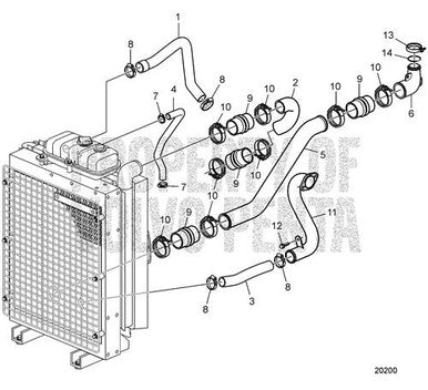 Volvo Penta Charge Air Pipe (V2) - Volvo Penta (3836401) — Quality Boat Parts