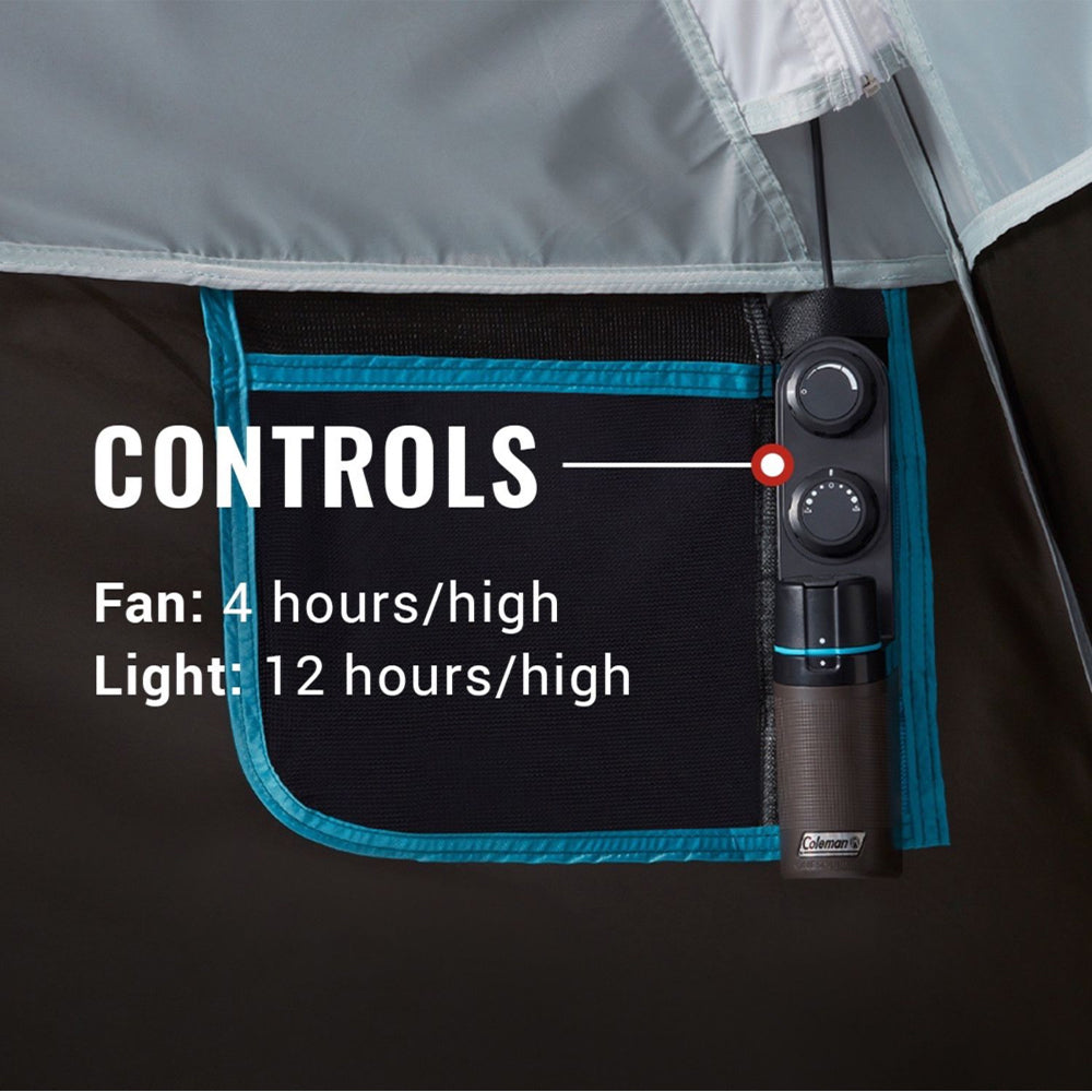 Coleman OneSource Rechargeable 4-Person Camping Dome Tent w/Airflow System & LED Lighting 2000035457 — Quality Boat Parts
