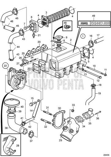 Volvo Penta Hose - Volvo Penta (3580930) — Quality Boat Parts