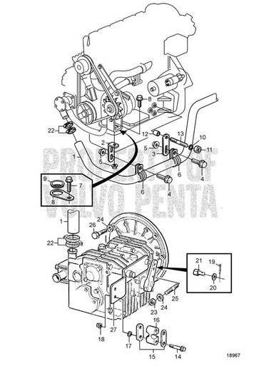 Volvo Penta Hose (V2) - Volvo Penta (3583077) — Quality Boat Parts