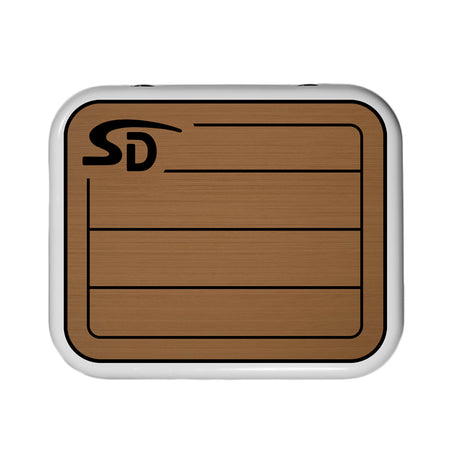 SeaDek YETI Roadie 24 Teak Cooler Pad - 6mm - Mocha/Black 53637-80093 — Quality Boat Parts