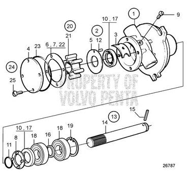 Volvo Penta Impeller Kit - Volvo Penta (21972908) — Quality Boat Parts
