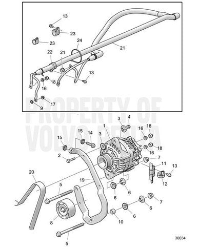 Volvo Penta Idler Pulley - Volvo Penta (22307253) — Quality Boat Parts