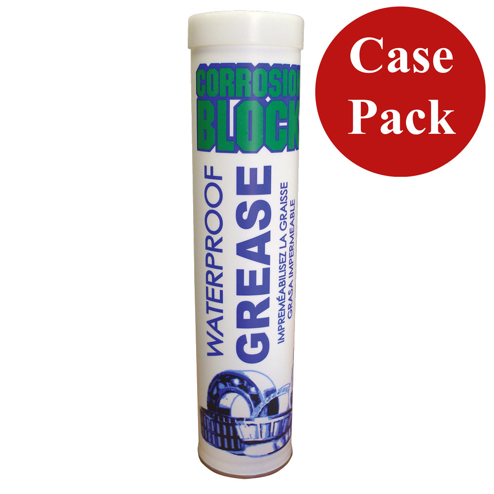 Corrosion Block High Performance Waterproof Grease - 14oz Cartridge - Non-Hazmat, Non-Flammable & Non-Toxic *Case of 10* 25014CASE — Quality Boat Parts