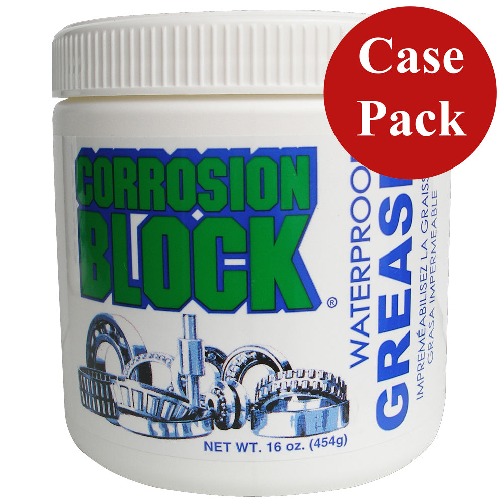 Corrosion Block High Performance Waterproof Grease - 16oz Tub - Non-Hazmat, Non-Flammable & Non-Toxic *Case of 6* 25016CASE — Quality Boat Parts