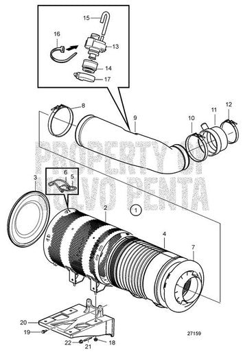 Volvo Penta Air Filter - Volvo Penta (21716424) — Quality Boat Parts