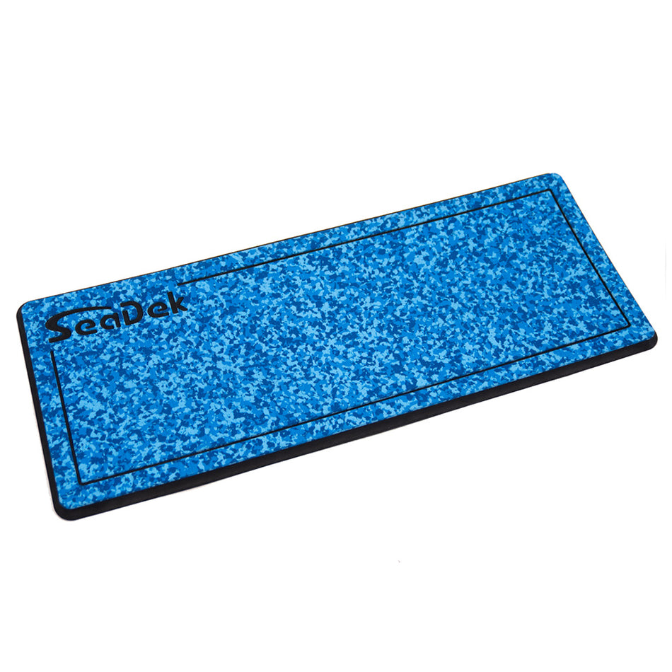 SeaDek 16" x 39" 20mm Dual Density Large Helm Pad w/SeaDek Logo - Brushed Texture - Aqua Camo/Black (406.4mm x 990.6mm x 20mm) 37926-81119 — Quality Boat Parts