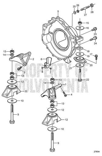 Volvo Penta Hexagon Nut - Volvo Penta (60113763) — Quality Boat Parts