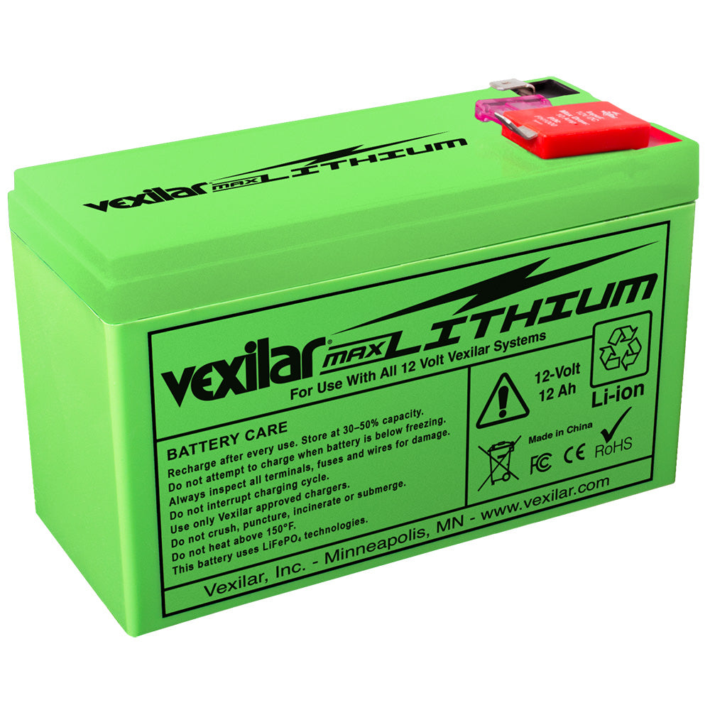 Vexilar 12V - 12 AH Max Lithium Battery V-200L — Quality Boat Parts