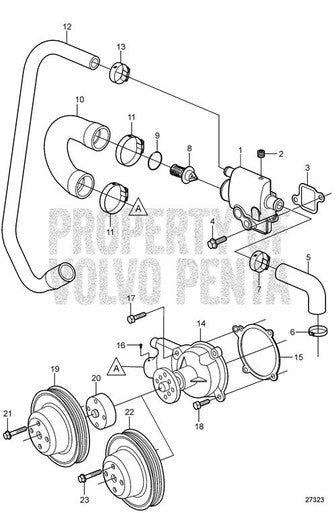 Volvo Penta Drive Screw - Volvo Penta (3852024) — Quality Boat Parts