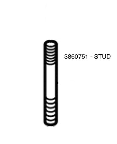 Volvo Penta Stud - Volvo Penta (3860751) — Quality Boat Parts
