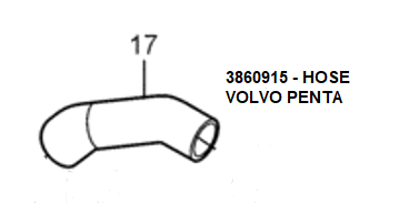 Volvo Penta Hose - Volvo Penta (3860915) — Quality Boat Parts
