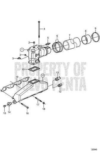 Volvo Penta Fitting - Volvo Penta (3861160) — Quality Boat Parts