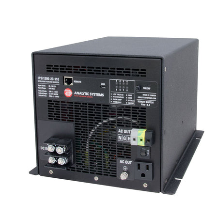 Analytic Systems AC Intelligent Pure Sine Wave Inverter 1200W, 20-40V In, 110V Out IPSI1200-20-110 — Quality Boat Parts