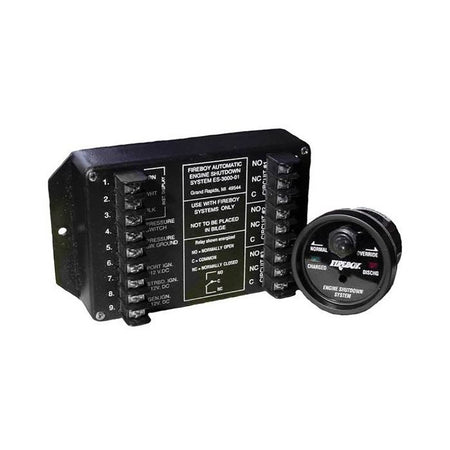 Fireboy-Xintex 8 Circuit Engine Shutdown w/Time Delay - Round Display ES-8015-01 — Quality Boat Parts