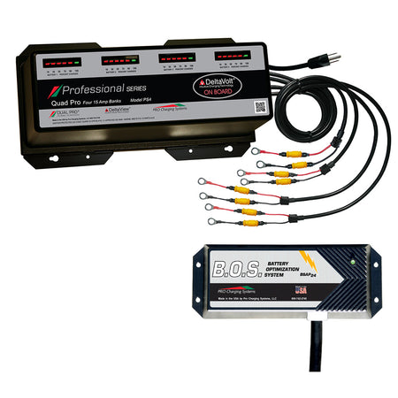 Dual Pro PS4 4 Bank Battery Charger w/ 2 Bank B.O.S. PS4/BOS12V2 — Quality Boat Parts