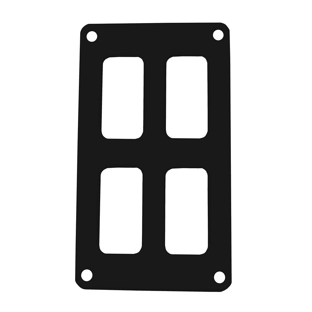 Pacer Switch Panel - 2 Switch & 2 Row - 3" x 4.75" - Black Powder Coated Aluminum PSC-22-BK — Quality Boat Parts