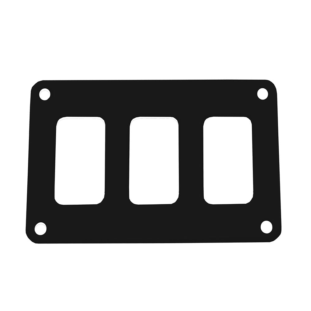 Pacer Switch Panel - 3 Switch & 1 Row - 4.25" x 2.75" - Black Powder Coated Aluminum PSC-31-BK — Quality Boat Parts