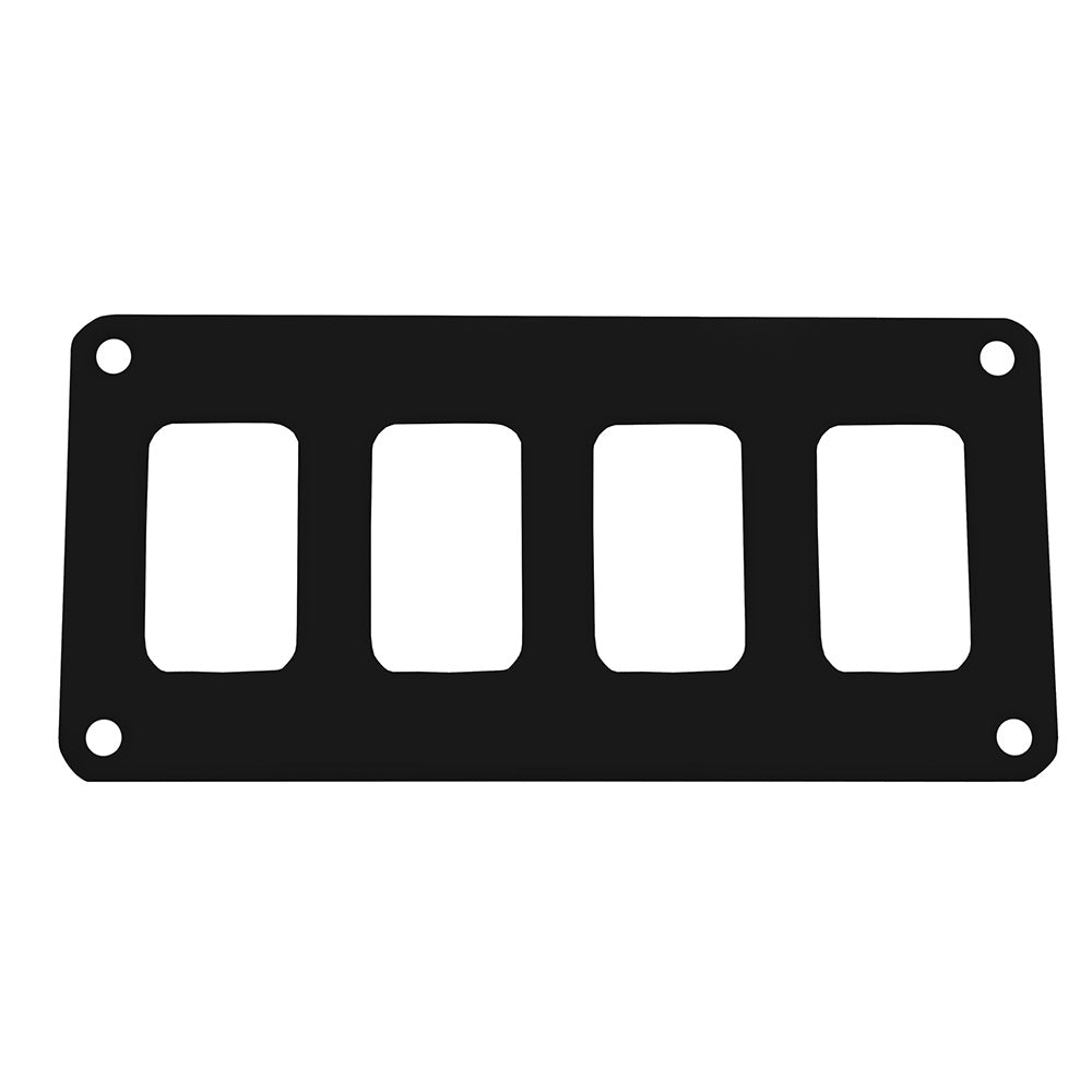 Pacer Switch Panel - 4 Switch & 1 Row - 5.5" x 2.75" - Black Powder Coated Aluminum PSC-41-BK — Quality Boat Parts