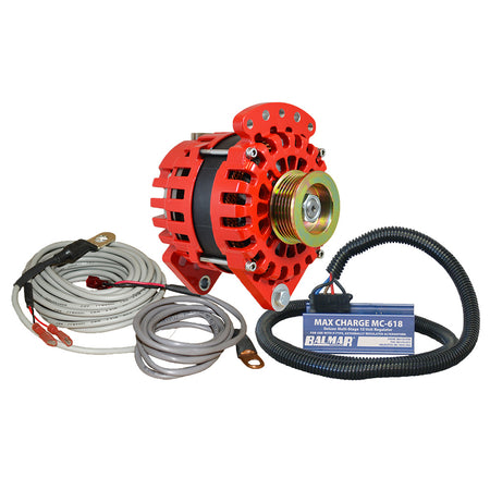 Balmar Alternator 170 AMP Kit 12V 3.15" Dual Foot Saddle K6 Pulley Regulator & Temp Sensor XT-CR-170-K6-KIT — Quality Boat Parts
