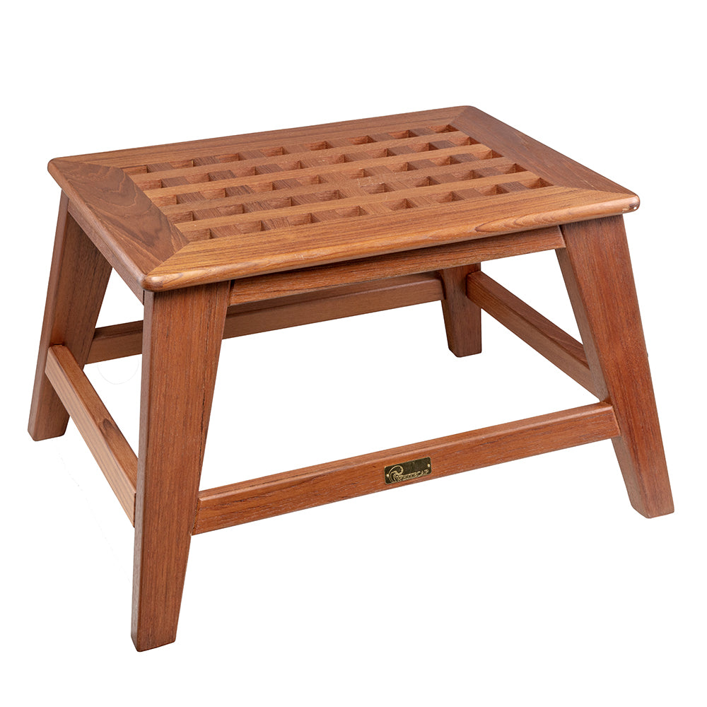 Whitecap Step Stool - Teak 60088 — Quality Boat Parts