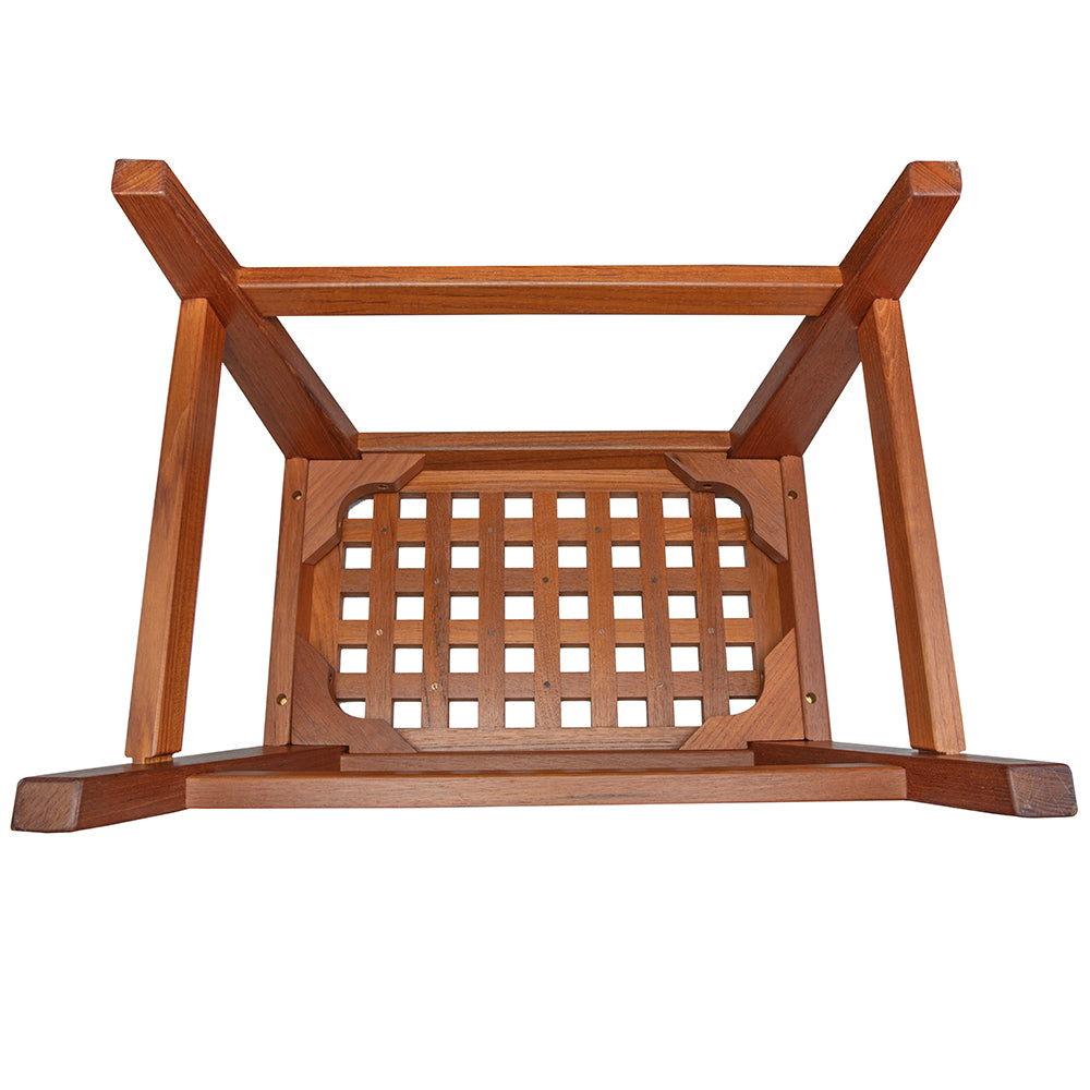 Whitecap Step Stool - Teak 60088 — Quality Boat Parts