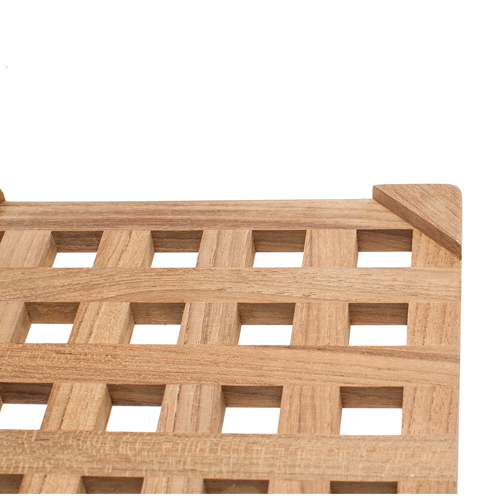 Whitecap Teak Large Square Trivet - 8" 62421 — Quality Boat Parts
