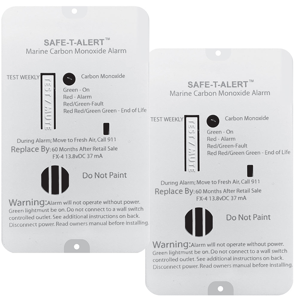 Safe-T-Alert FX-4 Carbon Monoxide Alarm - 2-Pack FX-4MARINE2-PACK — Quality Boat Parts