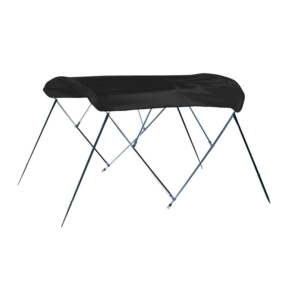 Carver 4 Bow 8' Pontoon Bimini Top w/Boot - Black Acrylic A8SQ4893UB-02 — Quality Boat Parts