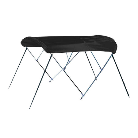 Carver 4 Bow 8' Pontoon Bimini Top w/Boot - Black Acrylic A8SQ4893UB-02 — Quality Boat Parts
